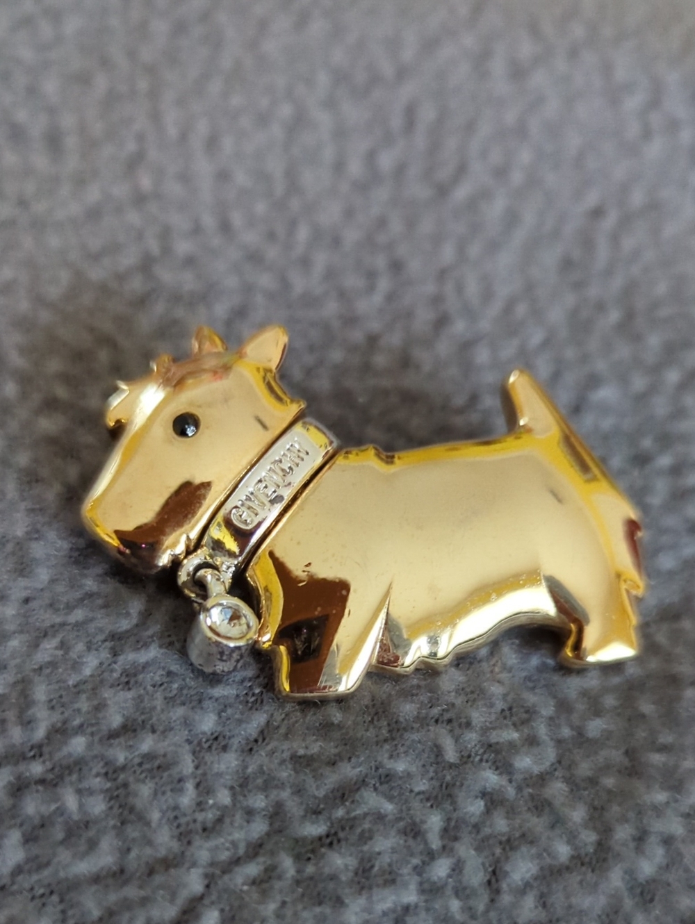 Givenchy Signed Scottish Terrier Brooch.